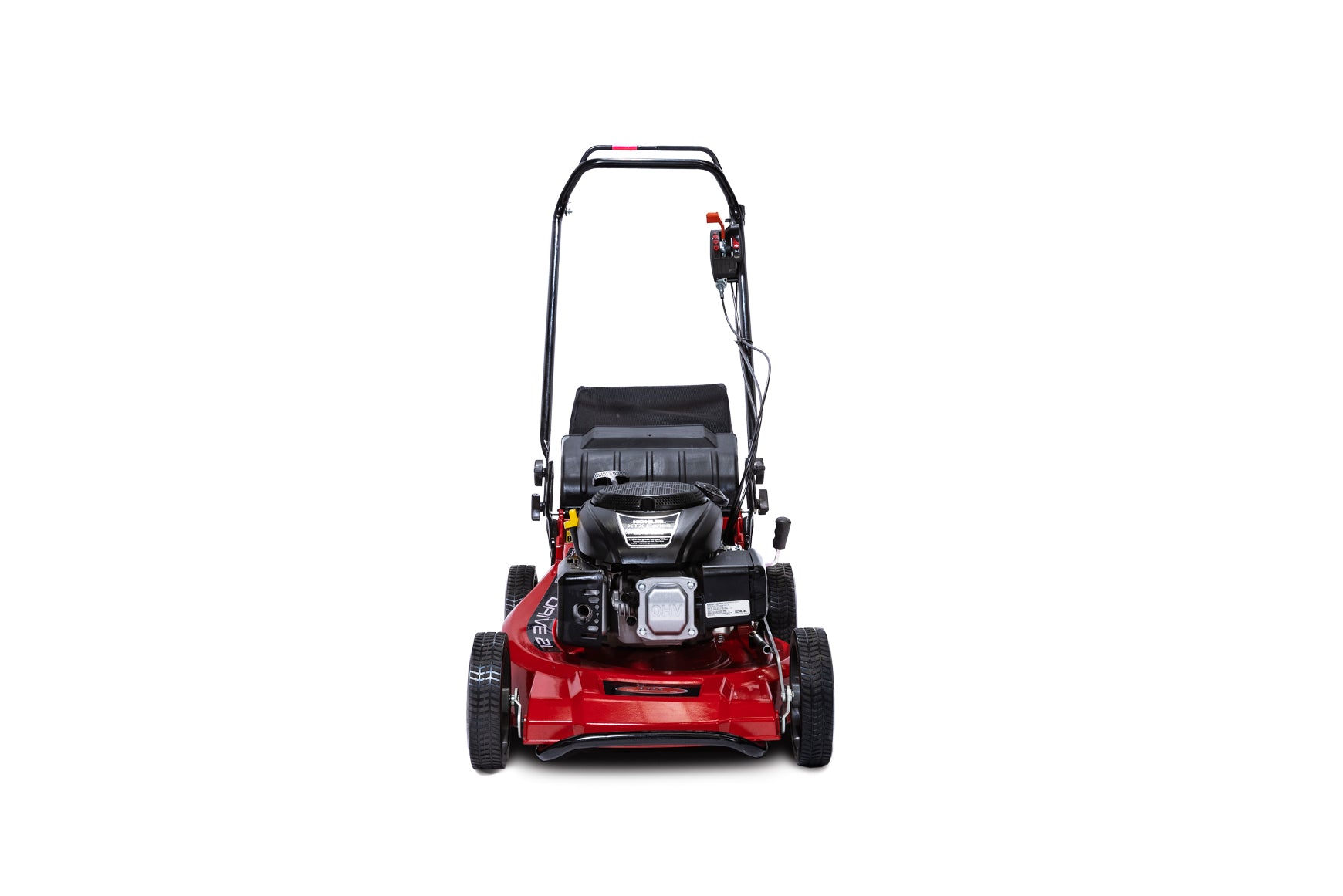 Professional Drive 19 and 21 Durable 73L Dacron rear grass catcher. 3km, 5km & 7km/h mowing speeds. Heavy duty, direct drive 3 speed gearbox/transmission. Mulching plug and bumper bar included. Extended seven stage cutting range from 20mm-80mm. 21" Die cast alloy Chassis/Cutter Housing.