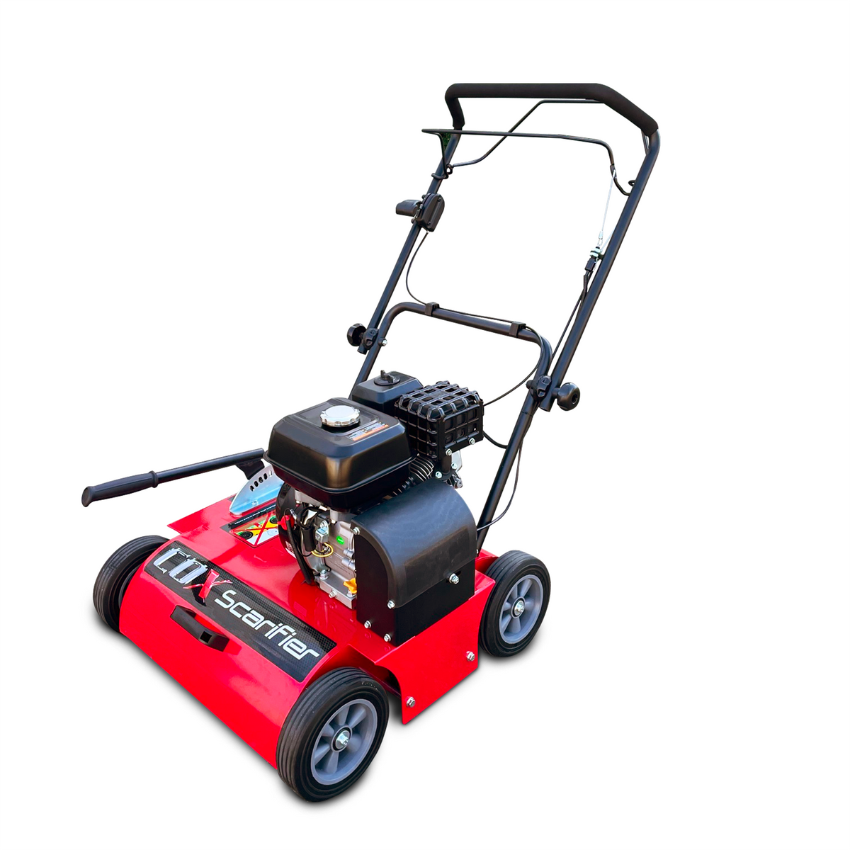 COX Scarifier front on product image specifically designed for optimal lawn care.